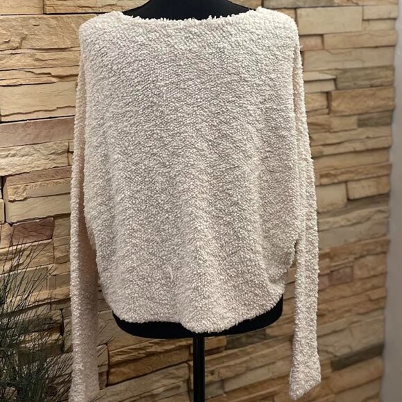 Free People Women's Popcorn Cropped Sweater - Picture 3 of 6